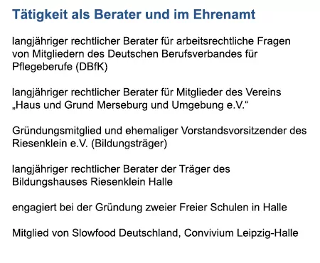 Rechtsanwälte Vertragsrecht aus  Wittenberg (Lutherstadt)